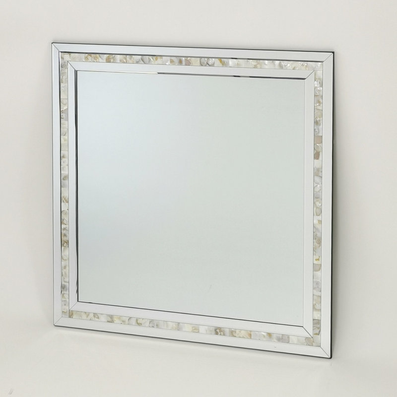 Orren Ellis Zafran Square Glass Wall Mirror Wayfair